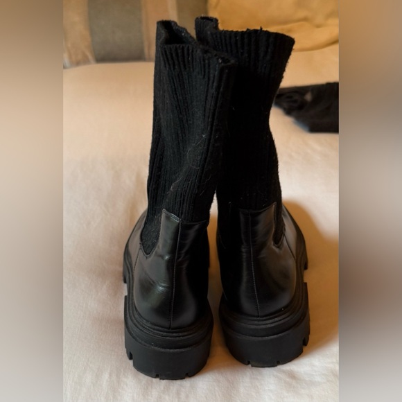 Zara lug sole sock boots, size 38 - Picture 2 of 5